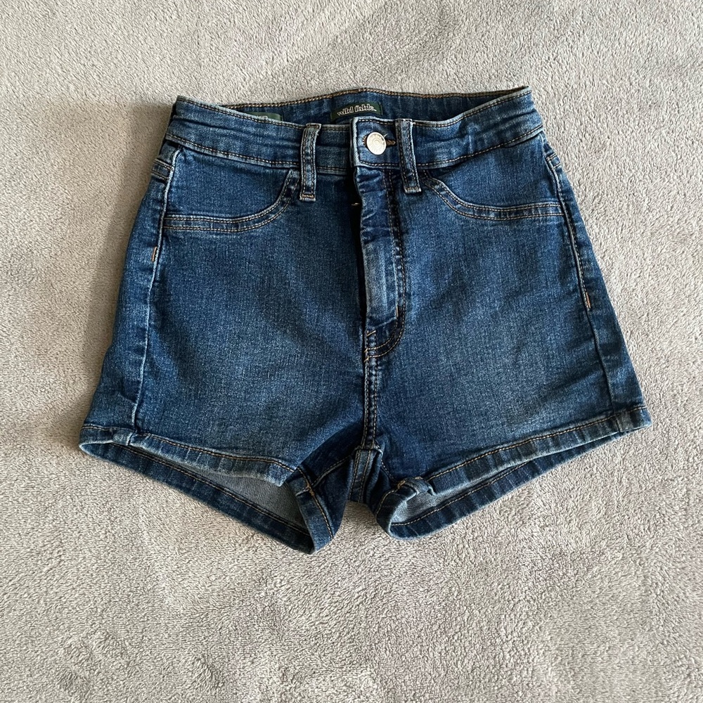 Wild Fable Highest Rise Denim Blue Women's Shorts Size 00/24R